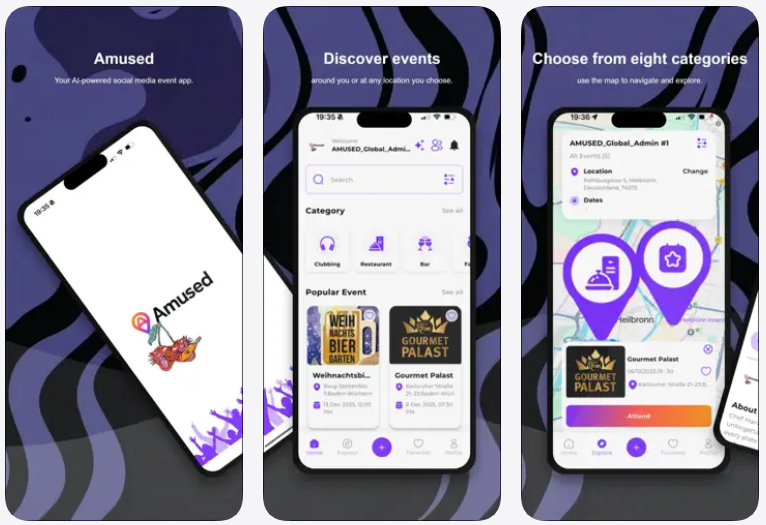 Amused – Smart Event Discovery & Social Experience Platform