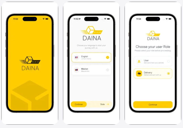 Daina – Smart Parcel Delivery & Logistics Platform